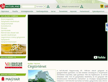 Tablet Screenshot of naturland.hu